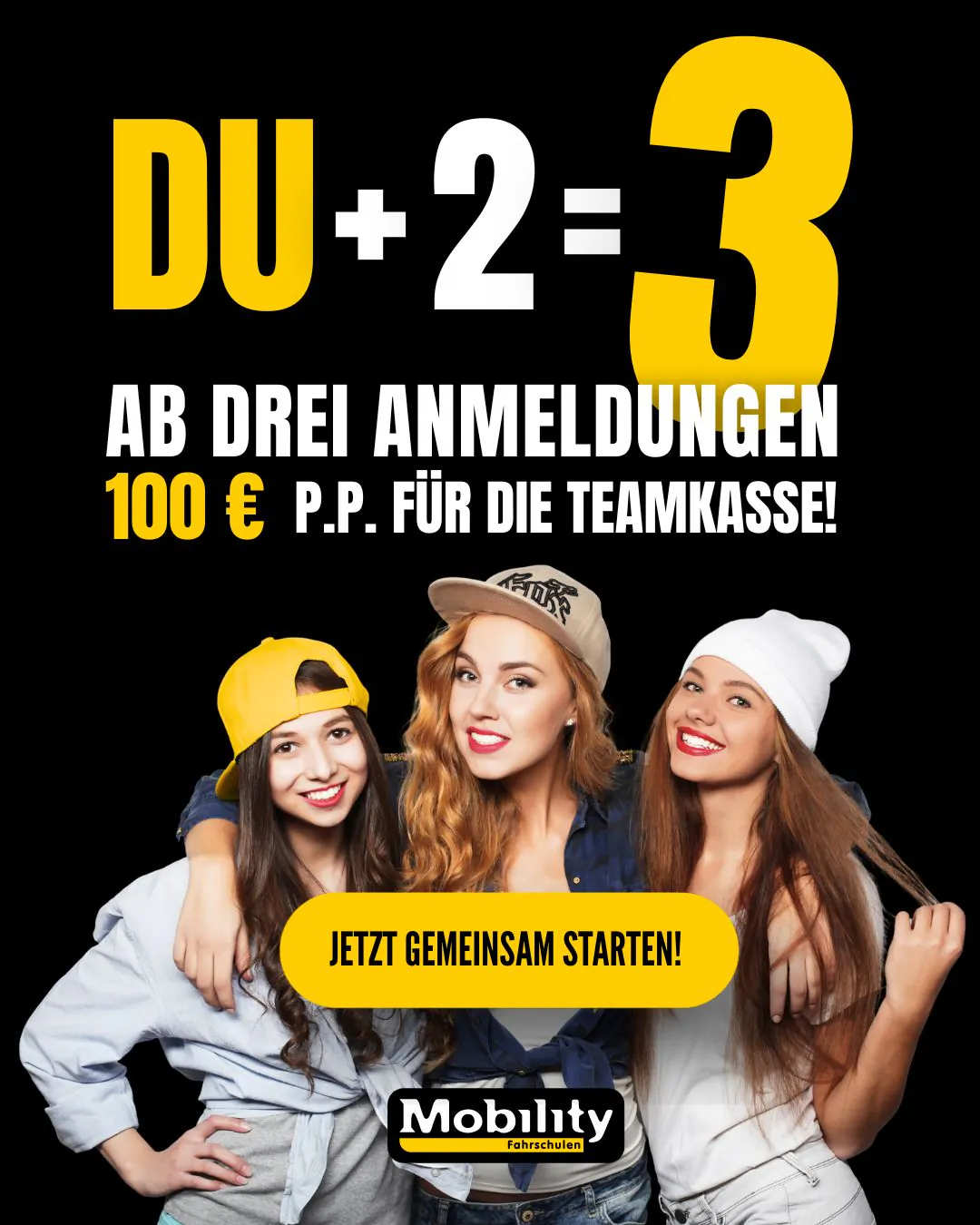 Rabatt Aktion Fahrschule Du+2=3