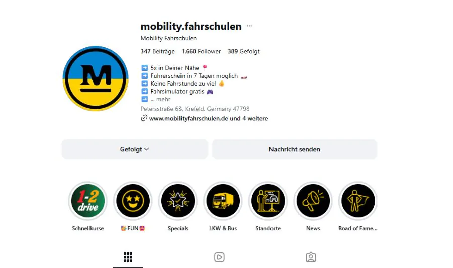 Mobility Instagram timeline