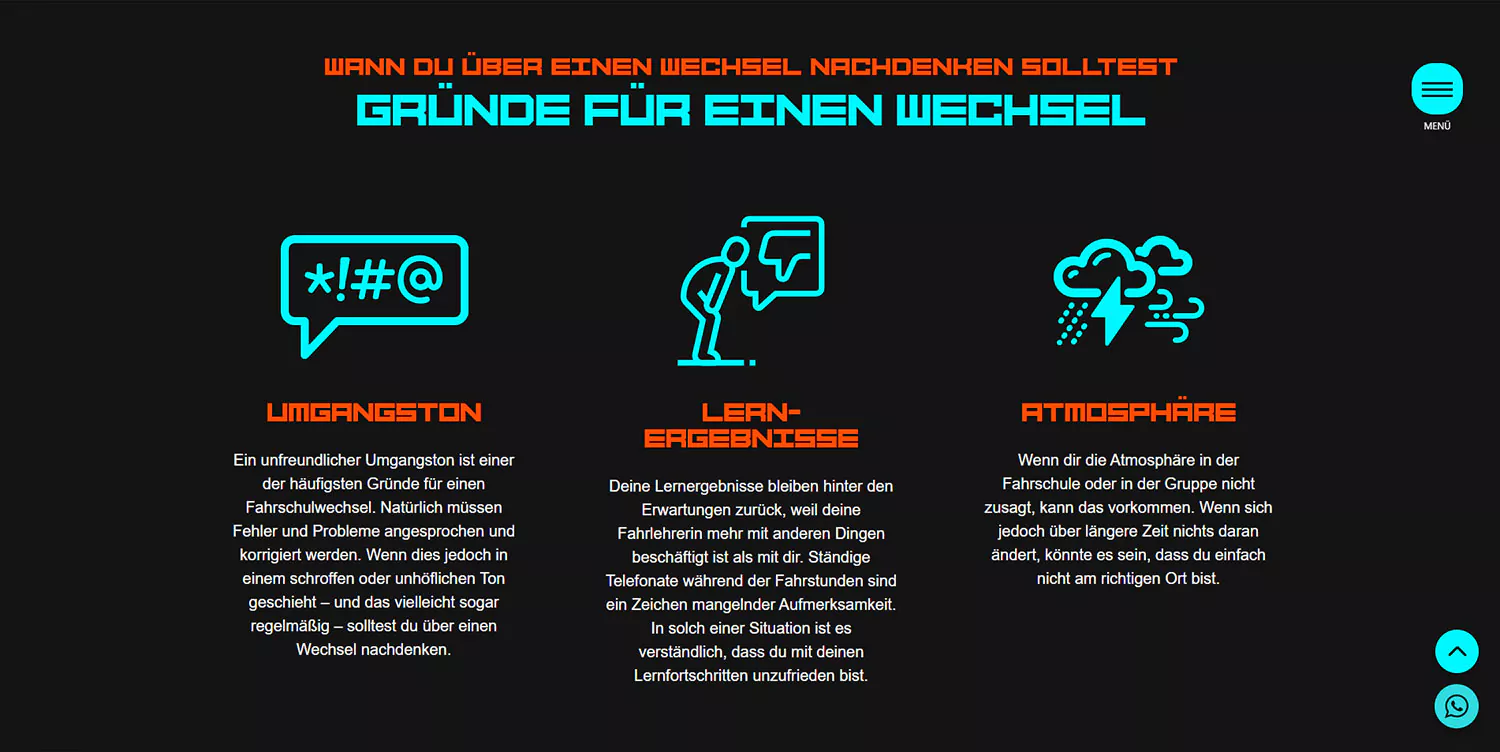 Fahrschule wechseln