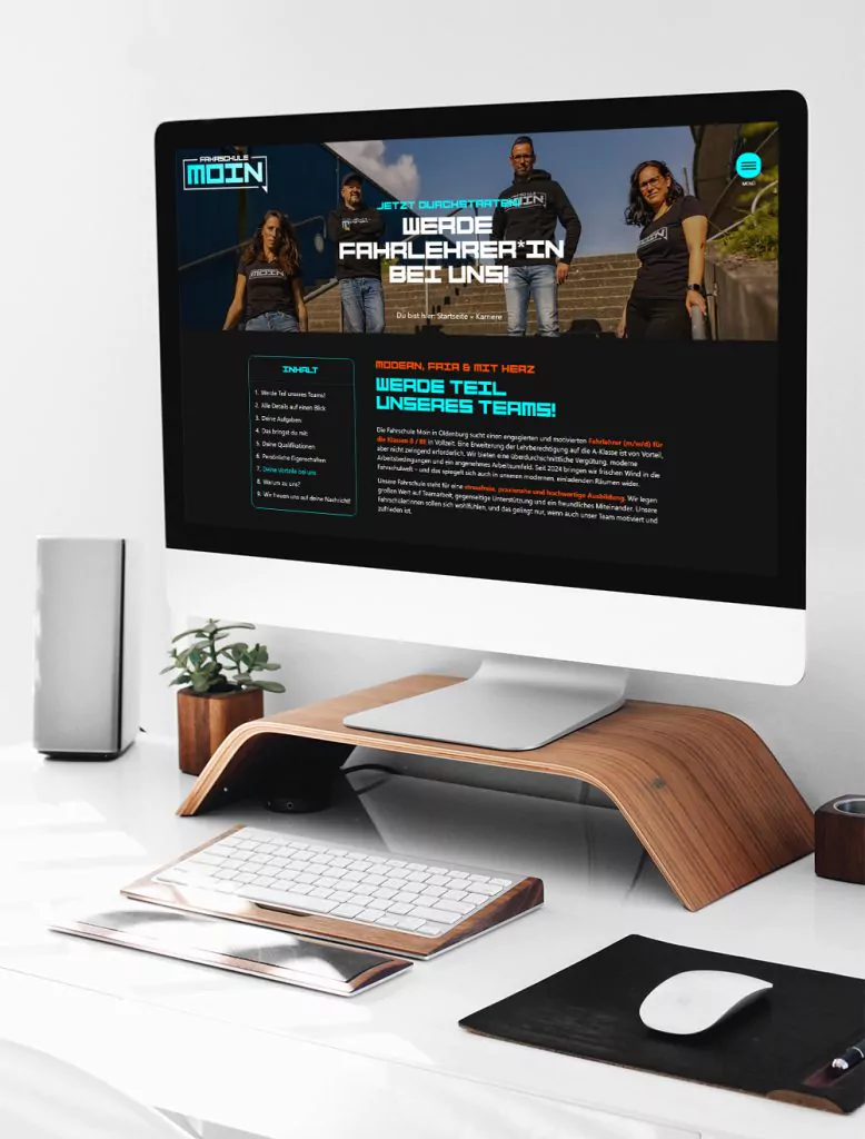Landingpage Fahrlehrer finden