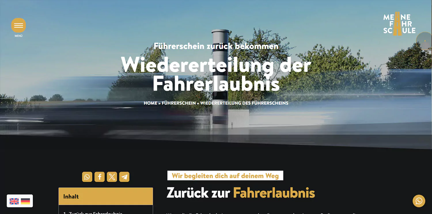 Fahrschule München Wiedererteilung des Führerscheins