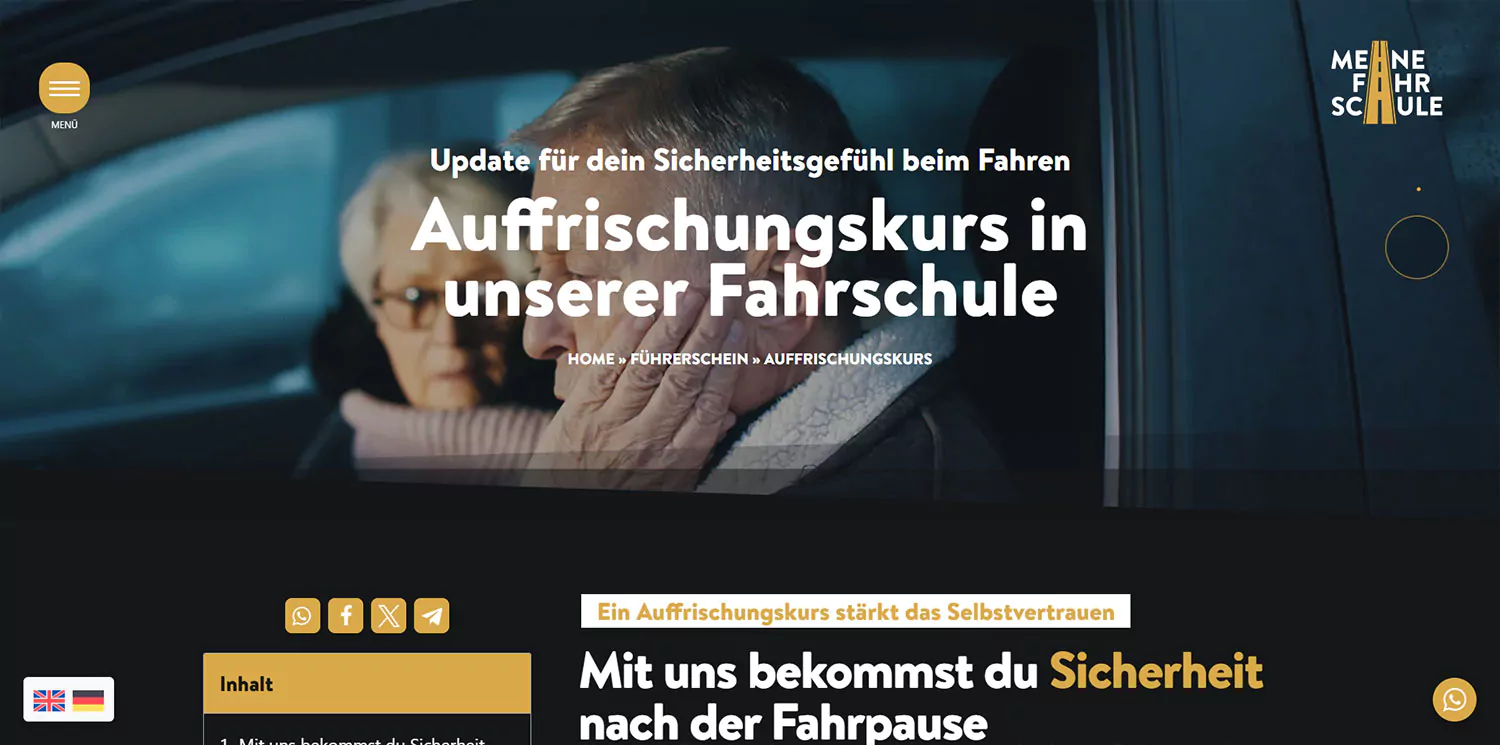 Fahrschule München Auffrischungskurse