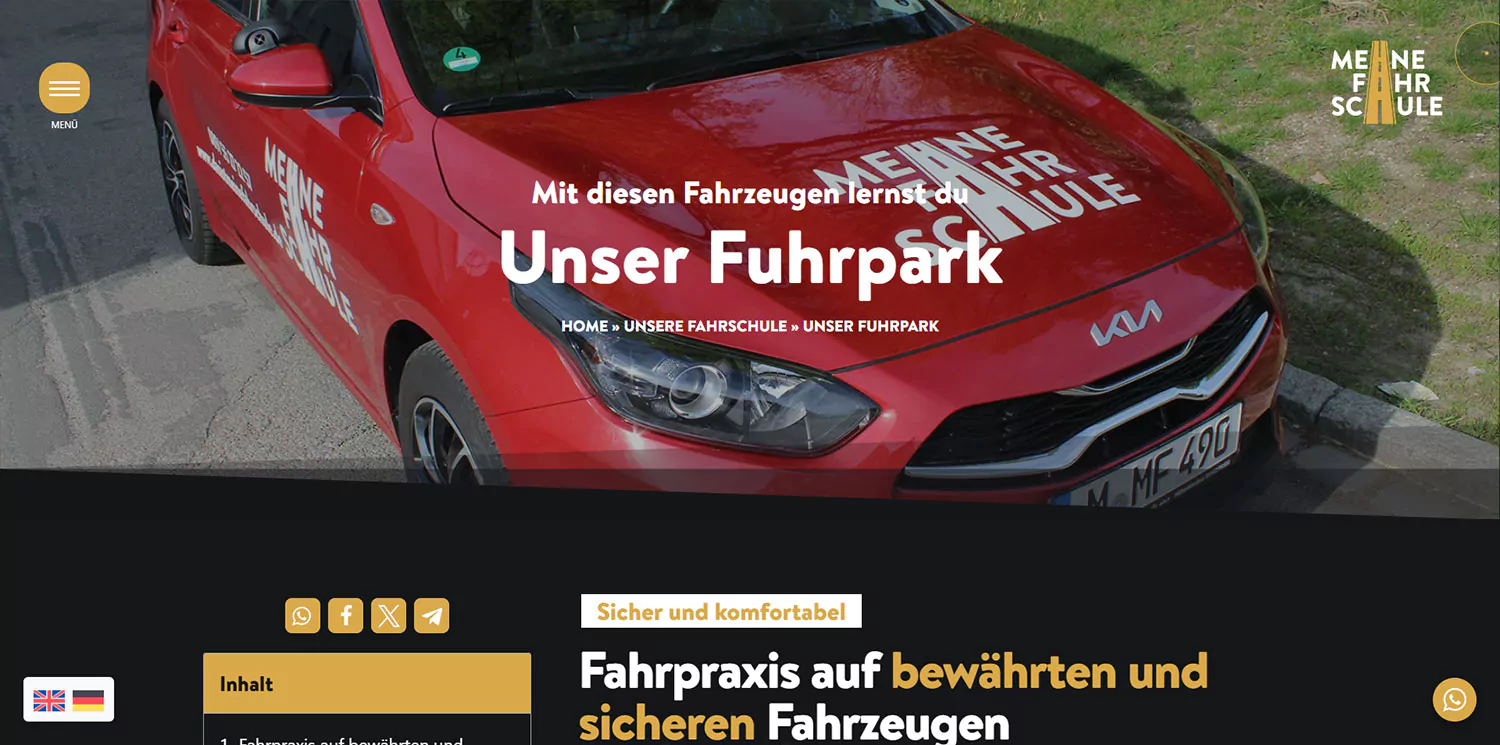Fahrschule München Fuhrpark
