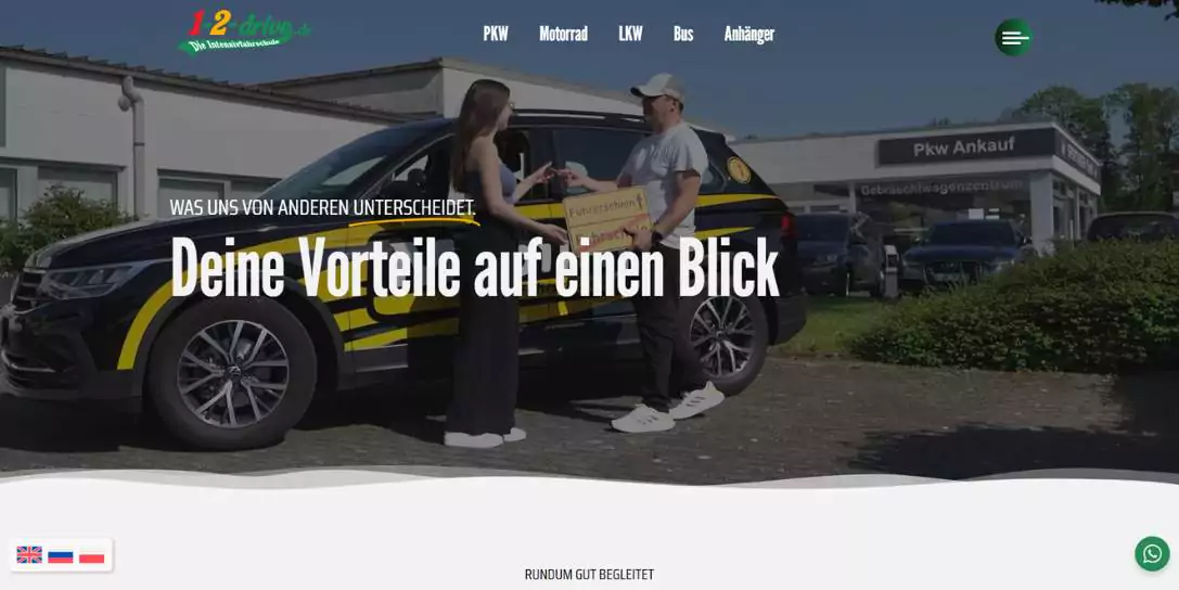1-2-drive Specials / Vorteile