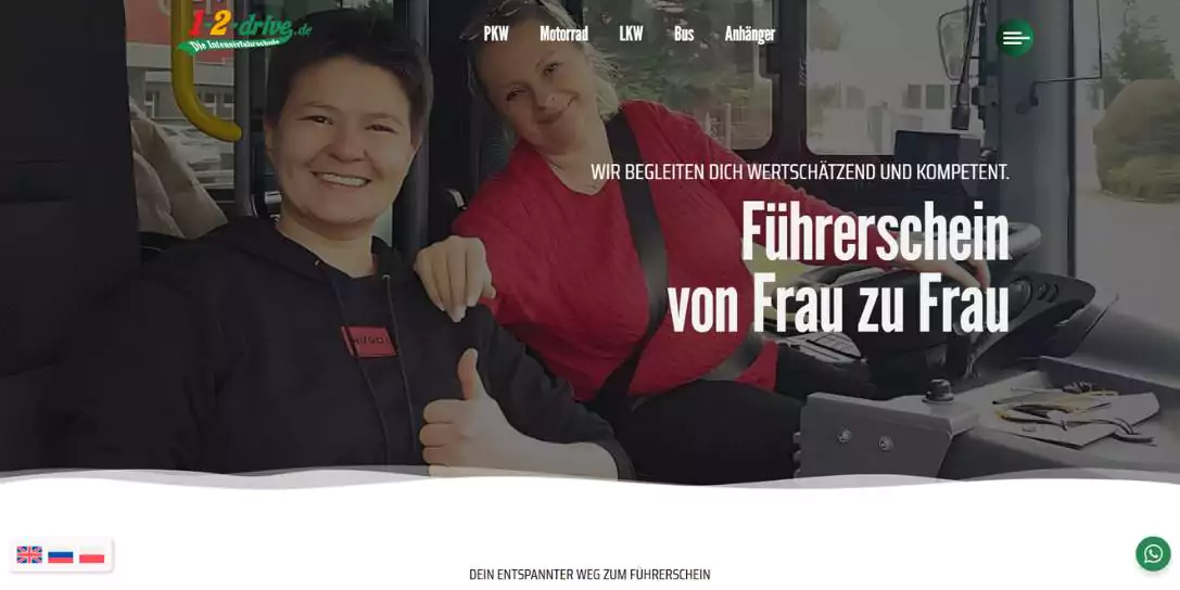 1-2-drive Führerschein von Frau zu Frau